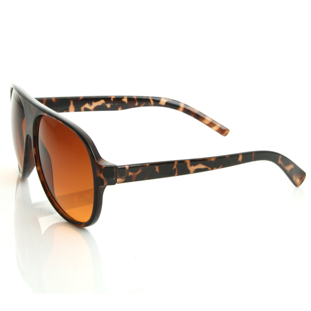 1980's Retro Fashion Blue Blocker Lens Aviator Sunglasses 8588