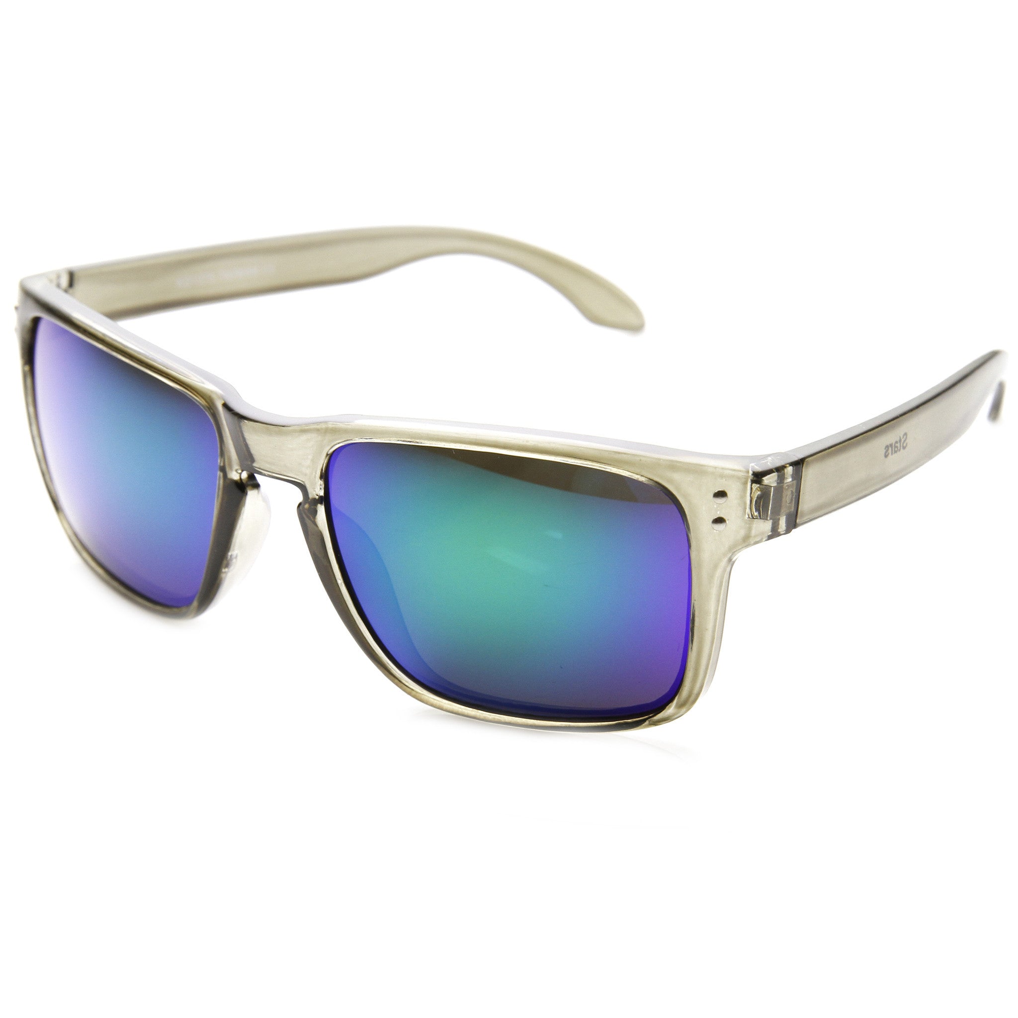 Action Sports Candy Color Flash Revo Lens Square Aviator Sunglasses 8684