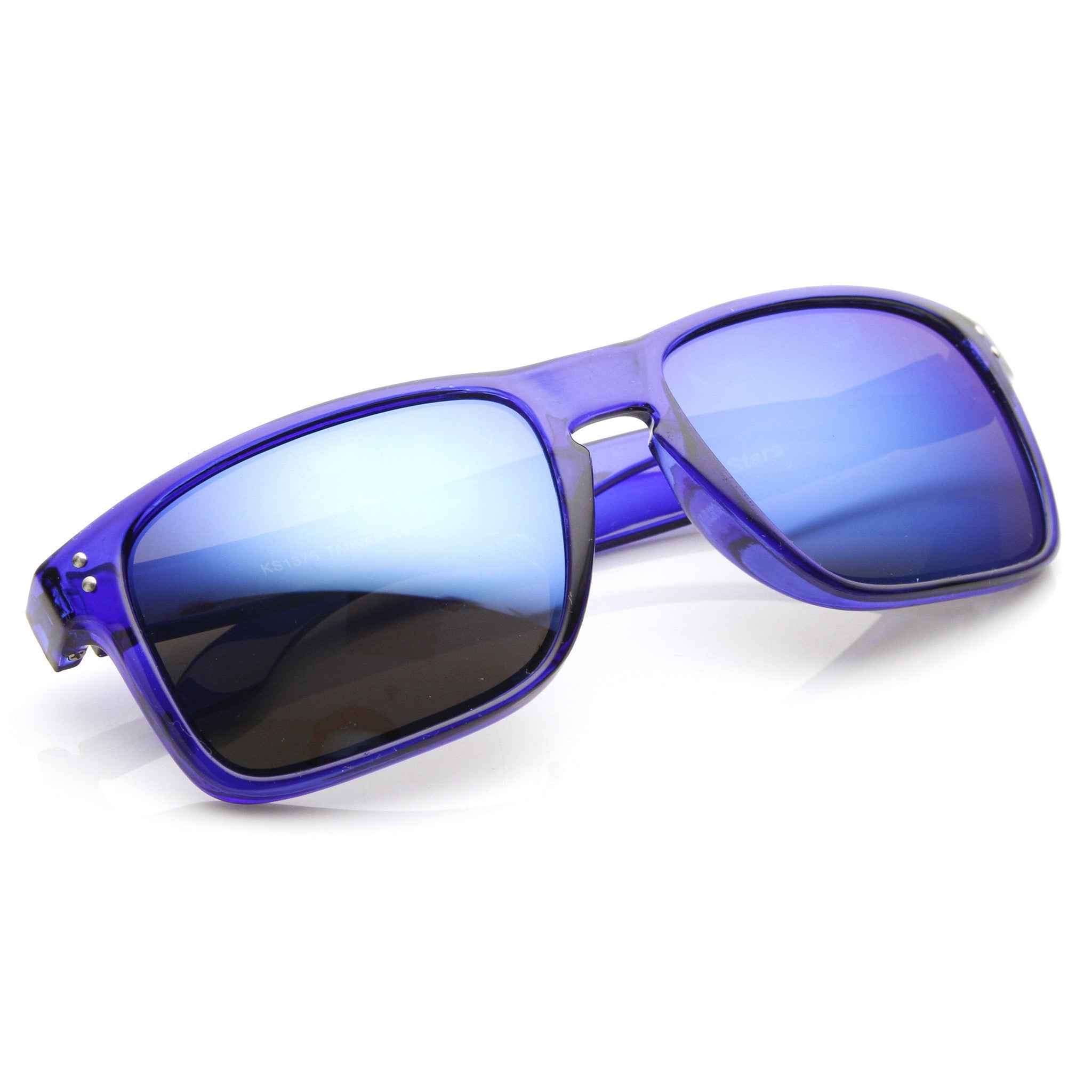 Action Sports Candy Color Flash Revo Lens Square Aviator Sunglasses 8684