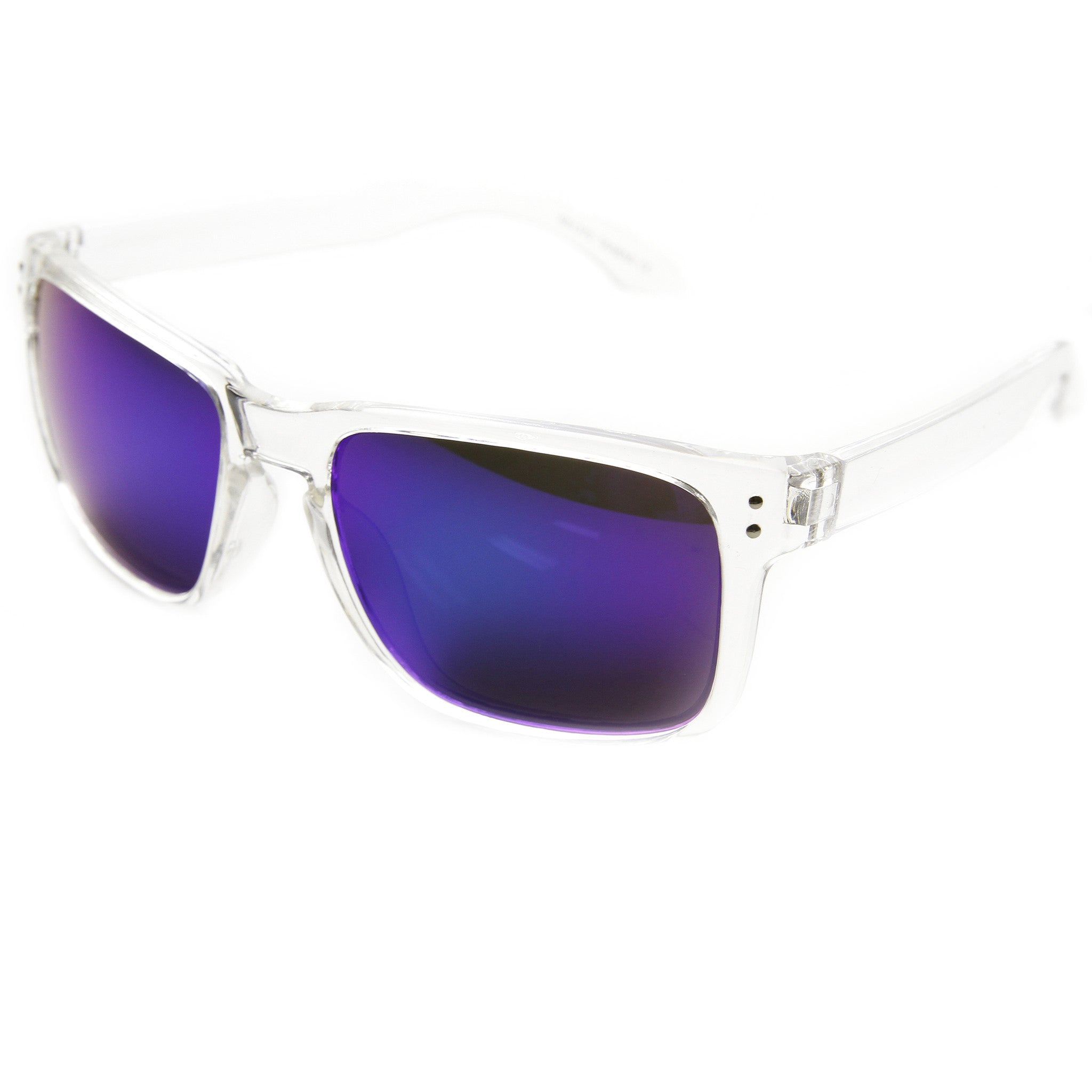 Action Sports Candy Color Flash Revo Lens Square Aviator Sunglasses 8684