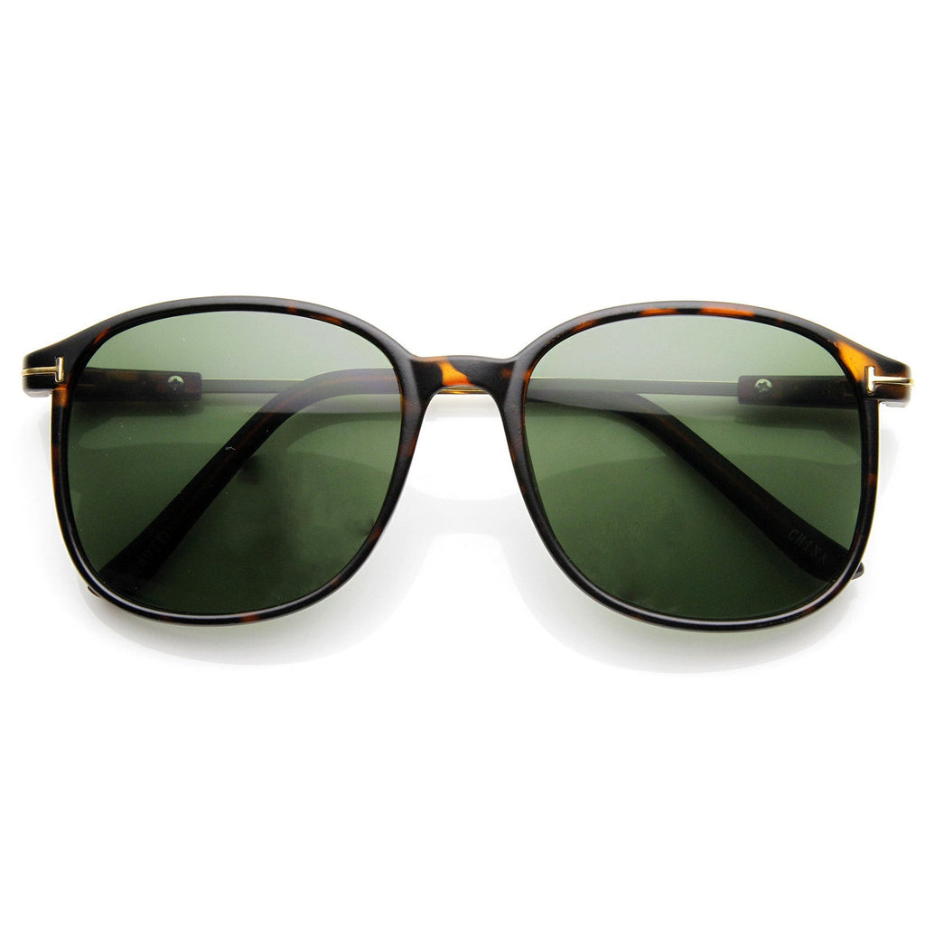 Classic Vintage Inspired Dapper P3 Round Sunglasses 8991