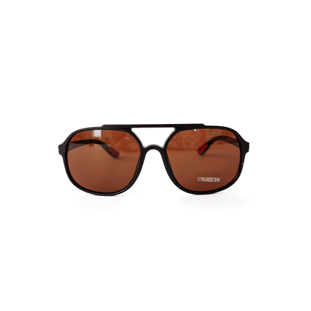 Amber Aviator Sunglasses