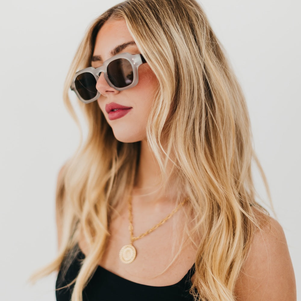 Blocky Square Retro Sunglasses