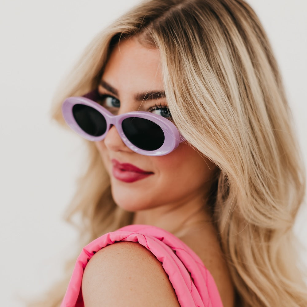 Kate Oval Retro Sunglasses