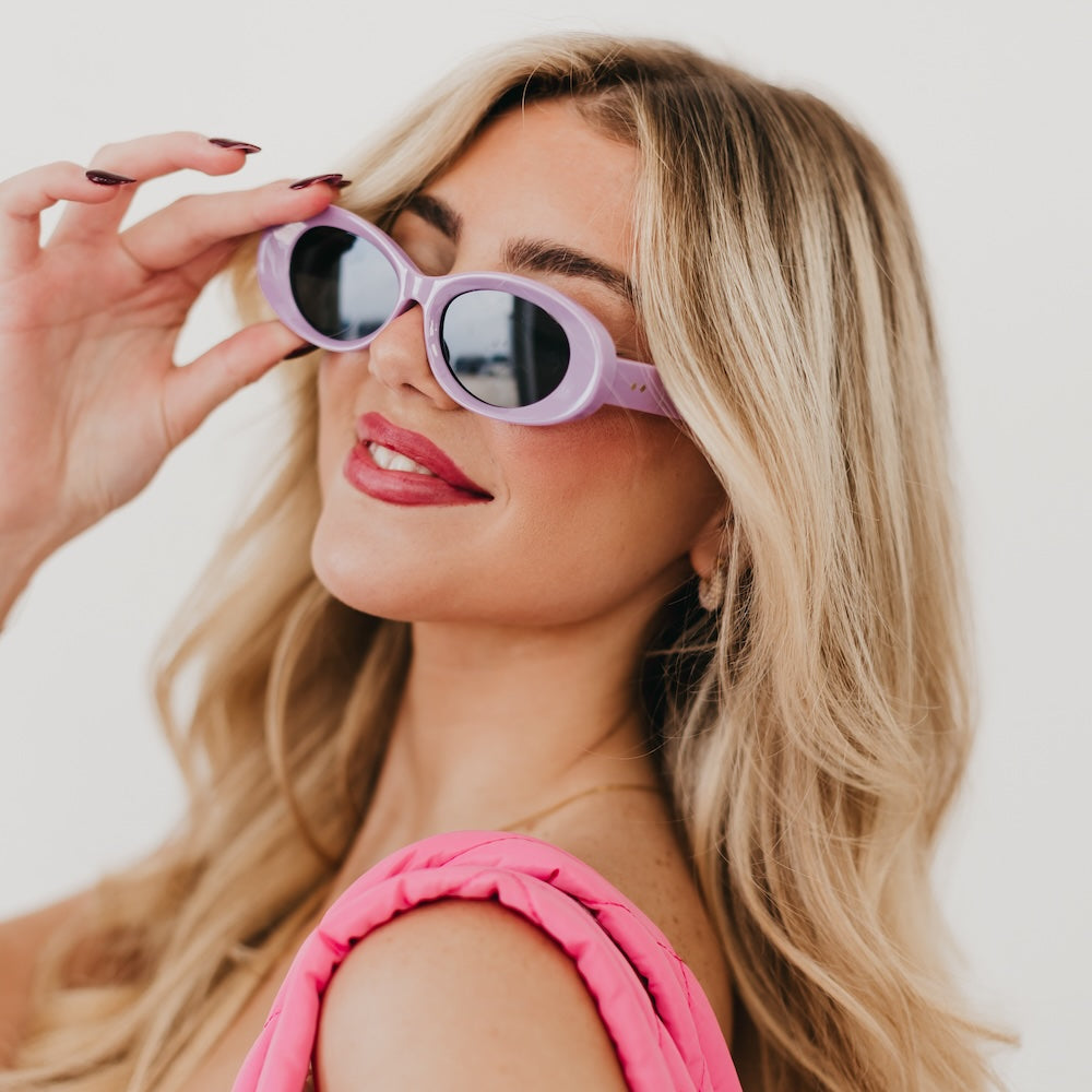 Kate Oval Retro Sunglasses