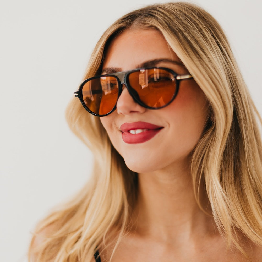 Retro Oval Flat Sunglasses