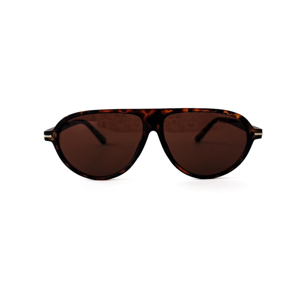 Retro Oval Flat Sunglasses